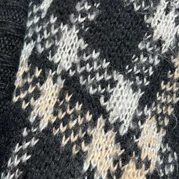 Lane Bryant Black & White Plaid Open-Front Cardigan Sweater 14/16 - Picture 8 of 9